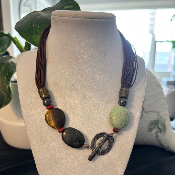 Silpada Jewelry - Silpada Sterling Silver & Natural Stone Multi-Strand Necklac
